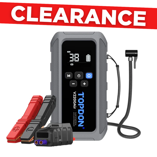 Topdon V2200 AIR Portable Jump Starter with Air Compressor