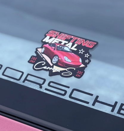 Shifting Metal 996 Carrera Sticker