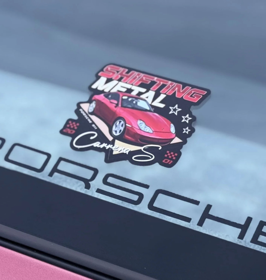 Shifting Metal 996 Carrera Sticker
