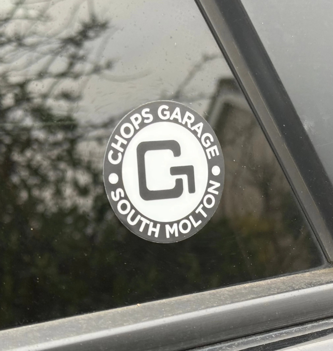 Chops Garage sticker