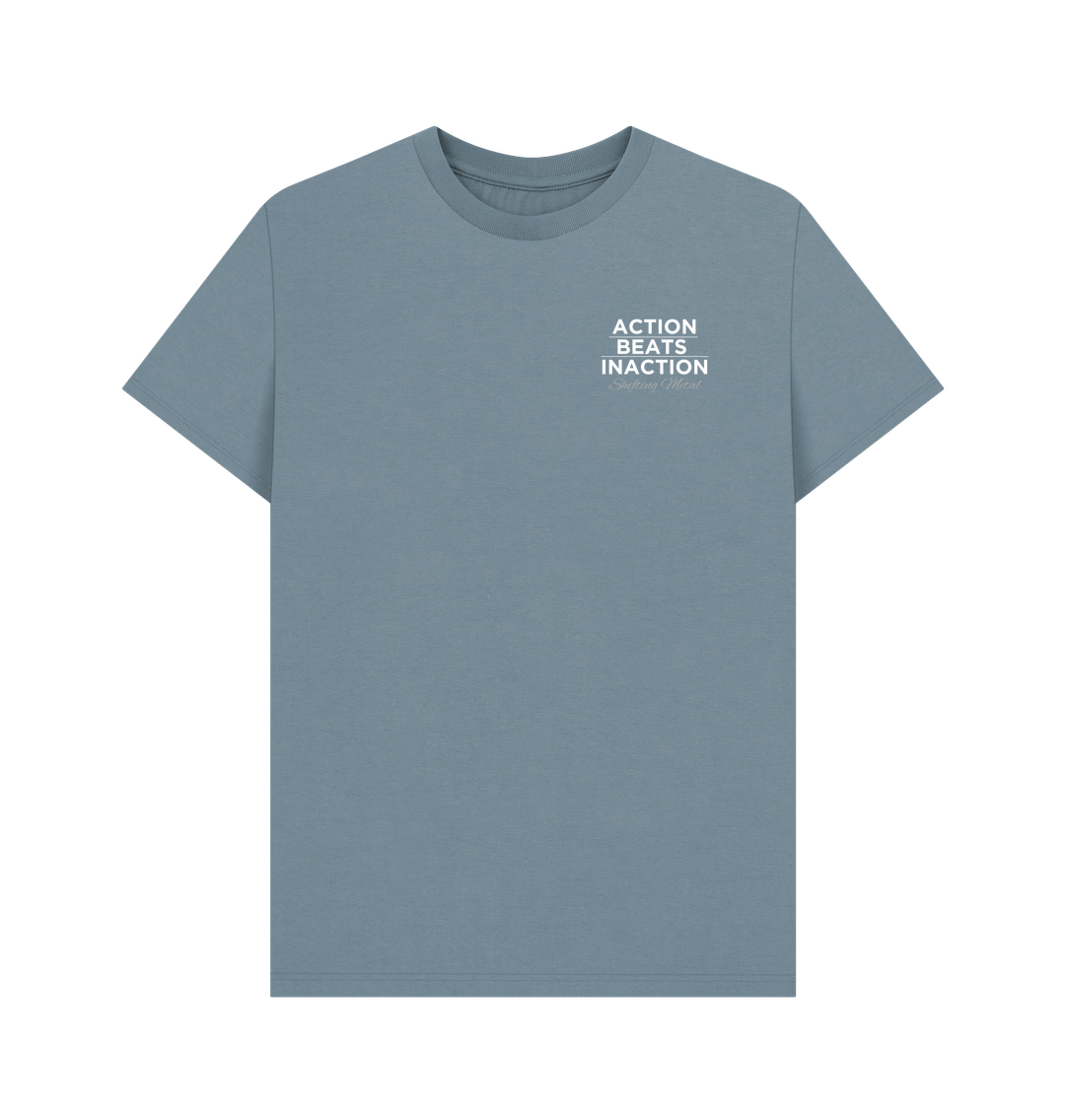 Stone Blue Printed T-shirt