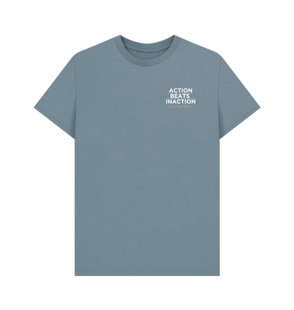 Stone Blue Printed T-shirt