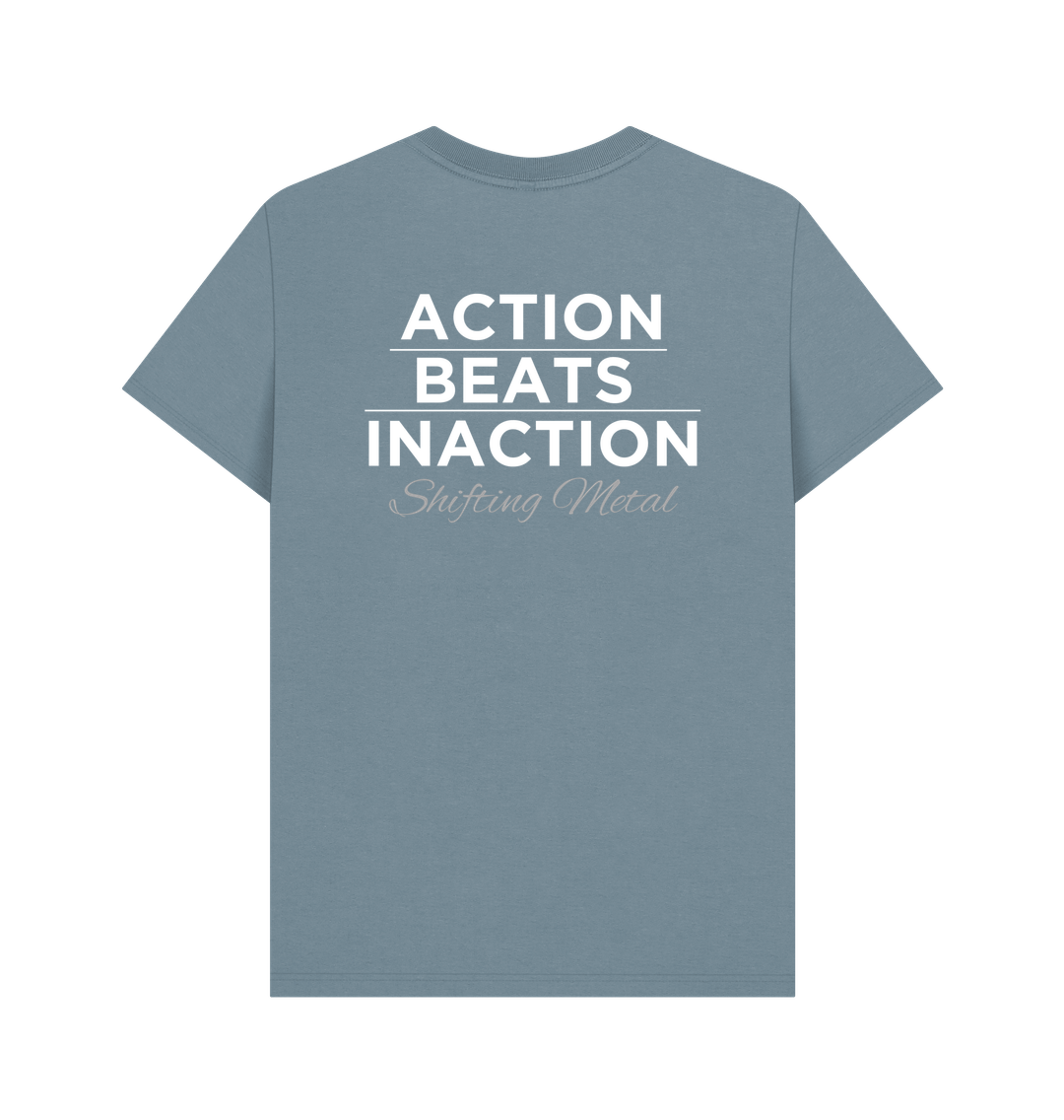Stone Blue Printed T-shirt