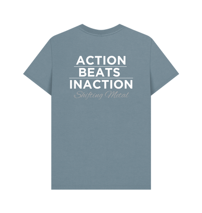 Stone Blue Printed T-shirt