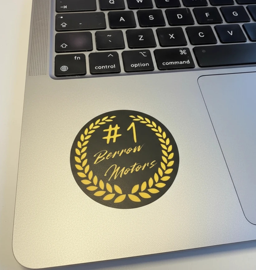 #1 Berrow Motors Sticker