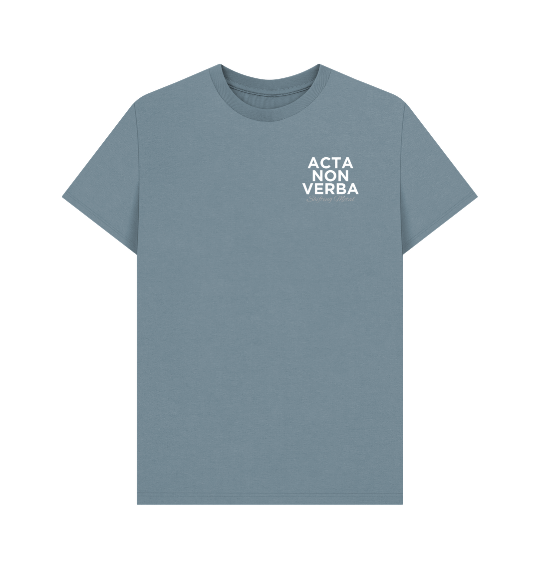 Stone Blue Printed T-shirt