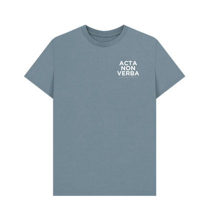 Stone Blue Printed T-shirt